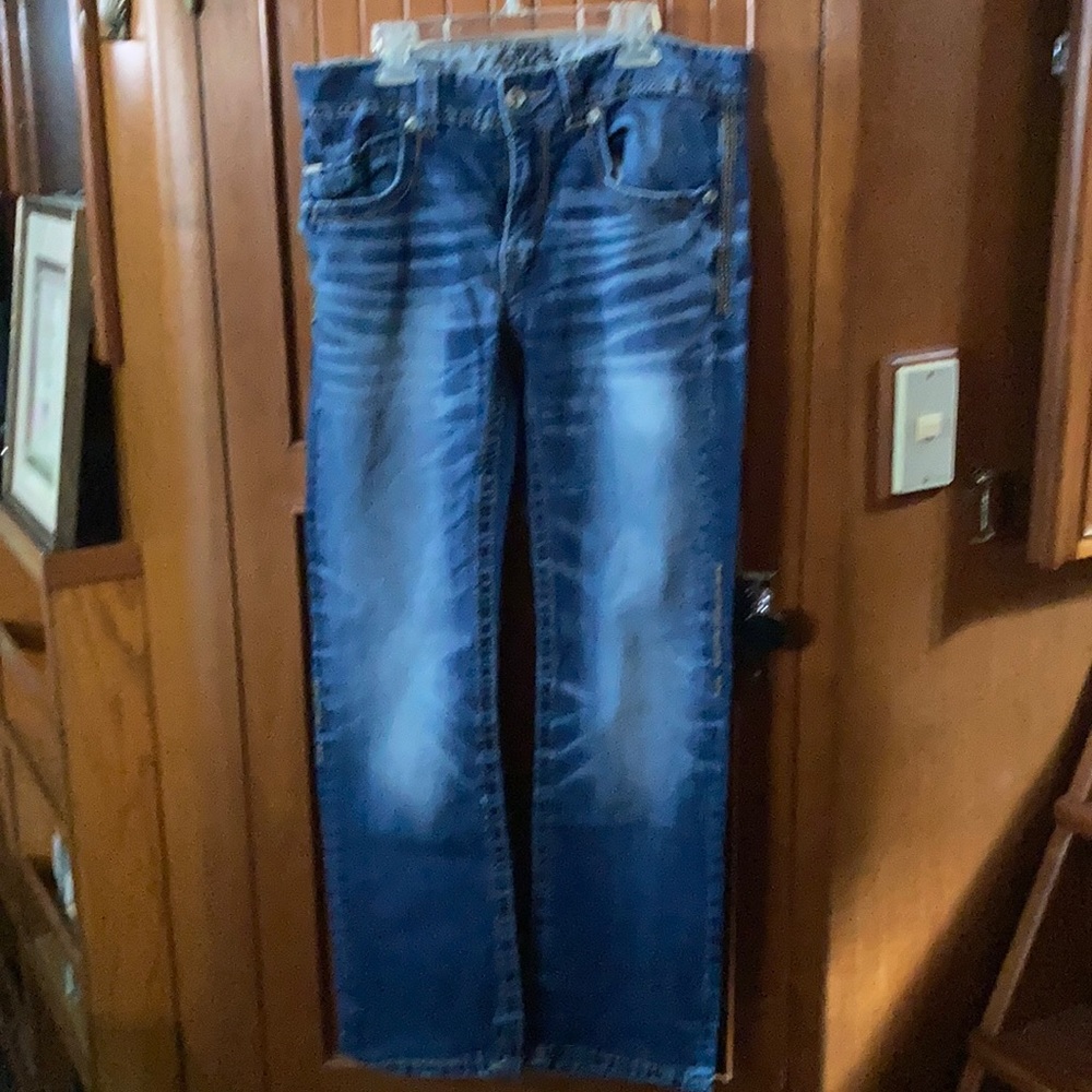 Men’s buckle jeans